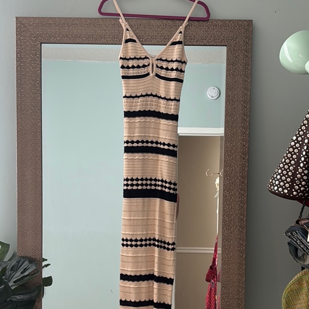 City Beach knit/crochet maxi dress US2